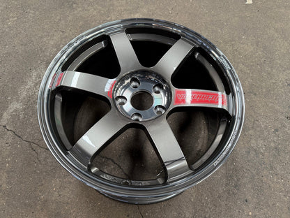 New 18X8.5 ET35 NK Performance TE37 SAGA SL Rim (4 wheel) Dark Gunmetal 5X112