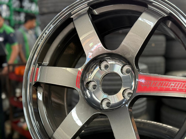 New 18X8.5 ET35 NK Performance TE37 SAGA SL Rim (4 wheel) Dark Gunmetal 5X112