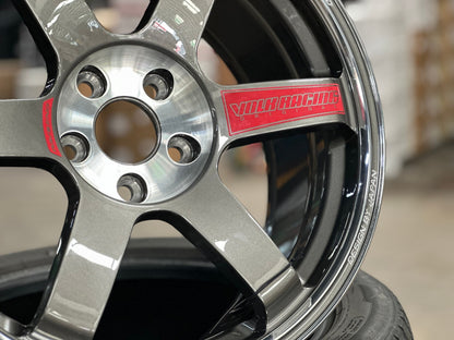 New 18X8.5 ET35 NK Performance TE37 SAGA Rim (4 wheel) Gloss Gunmetal 5X114.3