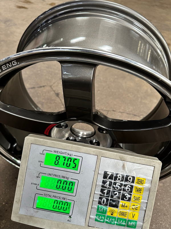 New 18X8.5 ET35 NK Performance TE37 SAGA Rim (4 wheel) Gloss Gunmetal 5X114.3