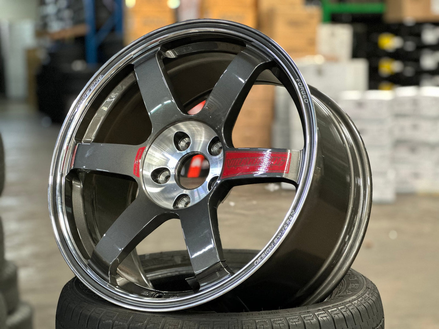 New 18X9 ET35 NK Performance TE37 SAGA Rim (4 wheel) Gloss Gunmetal 5X114.3
