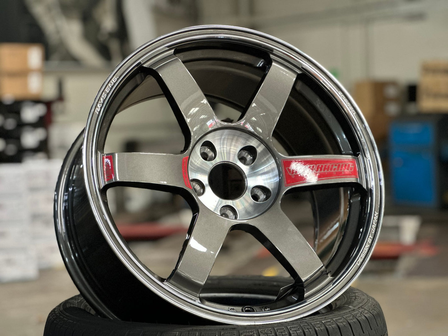 New 18X9 ET35 NK Performance TE37 SAGA Rim (4 wheel) Gloss Gunmetal 5X114.3