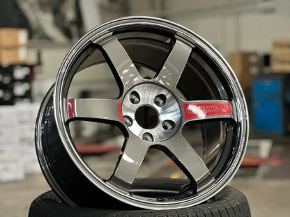 New 18X9 ET35 NK Performance TE37 SAGA Rim (4 wheel) Gloss Gunmetal 5X114.3