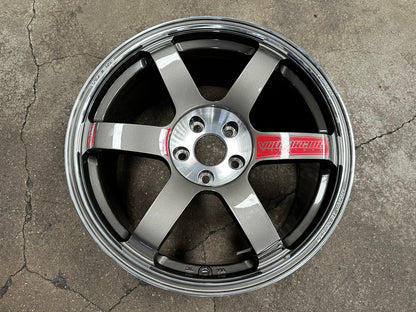 New 18X9 ET35 NK Performance TE37 SAGA Rim (4 wheel) Gloss Gunmetal 5X112