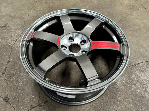 New 18X9 ET35 NK Performance TE37 SAGA Rim (4 wheel) Gloss Gunmetal 5X114.3