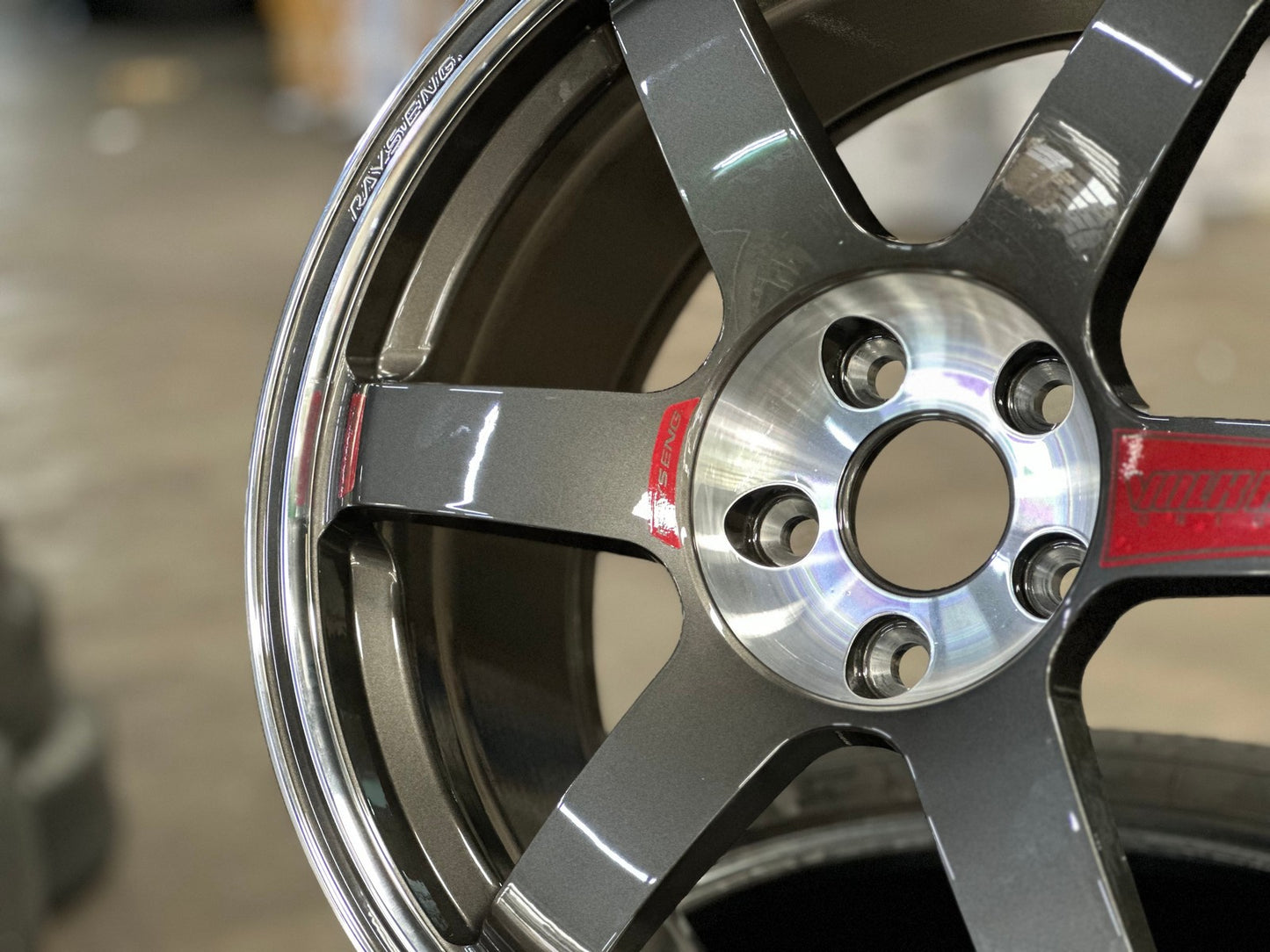 New 18X9 ET35 NK Performance TE37 SAGA Rim (4 wheel) Gloss Gunmetal 5X112