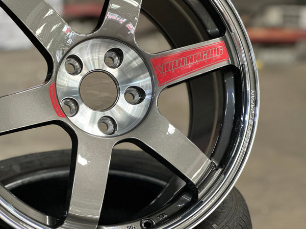 New 18X9 ET35 NK Performance TE37 SAGA Rim (4 wheel) Gloss Gunmetal 5X114.3