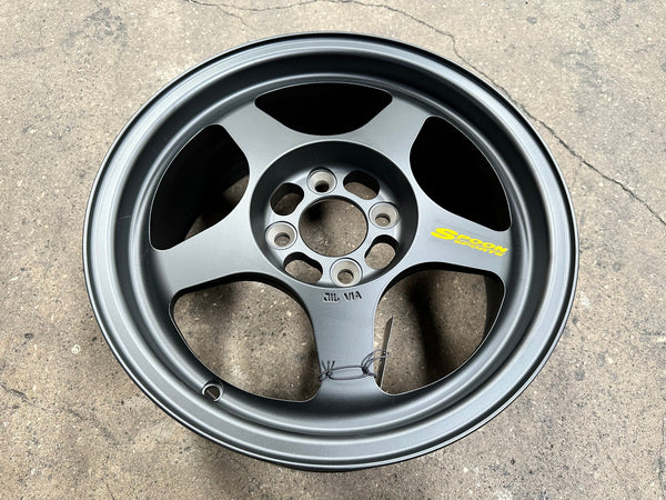 New 15X6.5 ET35 NK Performance Spoon Rim (4 wheel) Matt Black 4X100