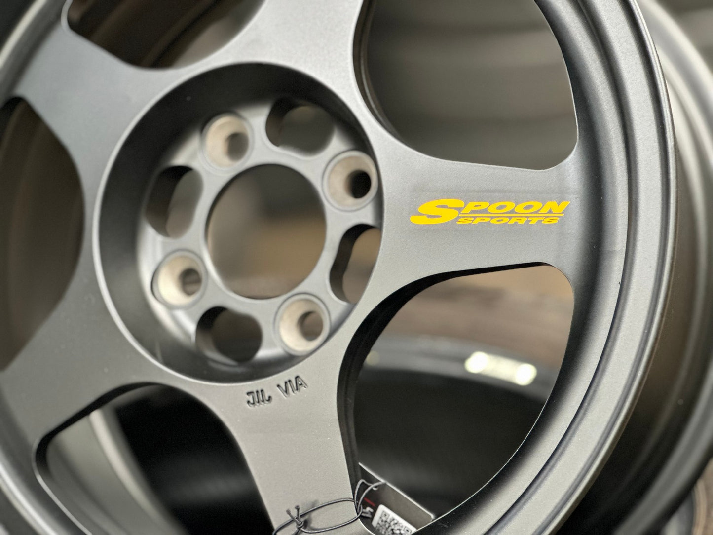 New 15X6.5 ET35 NK Performance Spoon Rim (4 wheel) Matt Black 4X100