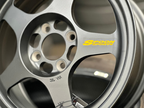 New 15X6.5 ET35 NK Performance Spoon Rim (4 wheel) Matt Black 4X100