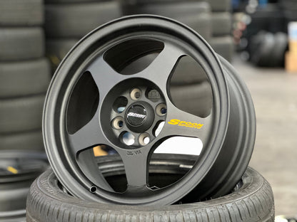 New 15X7 ET35 NK Performance Spoon Rim (4 wheel) Matt Black 4X100