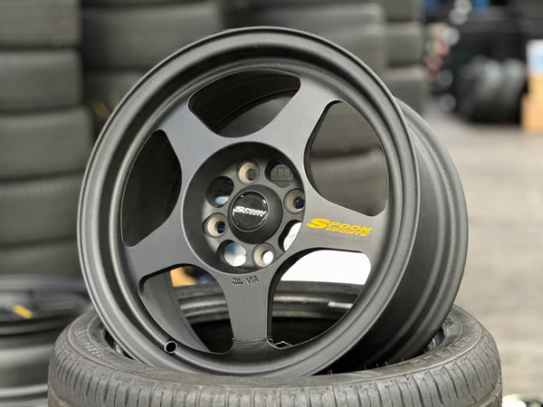 New 15X7 ET35 NK Performance Spoon Rim (4 wheel) Matt Black 4X100