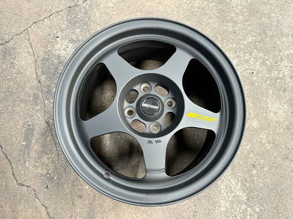 New 15X7 ET35 NK Performance Spoon Rim (4 wheel) Matt Black 4X100