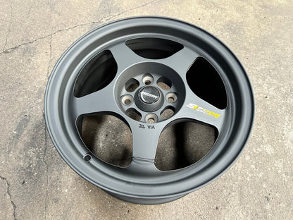 New 15X7 ET35 NK Performance Spoon Rim (4 wheel) Matt Black 4X100