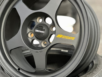 New 15X7 ET35 NK Performance Spoon Rim (4 wheel) Matt Black 4X100