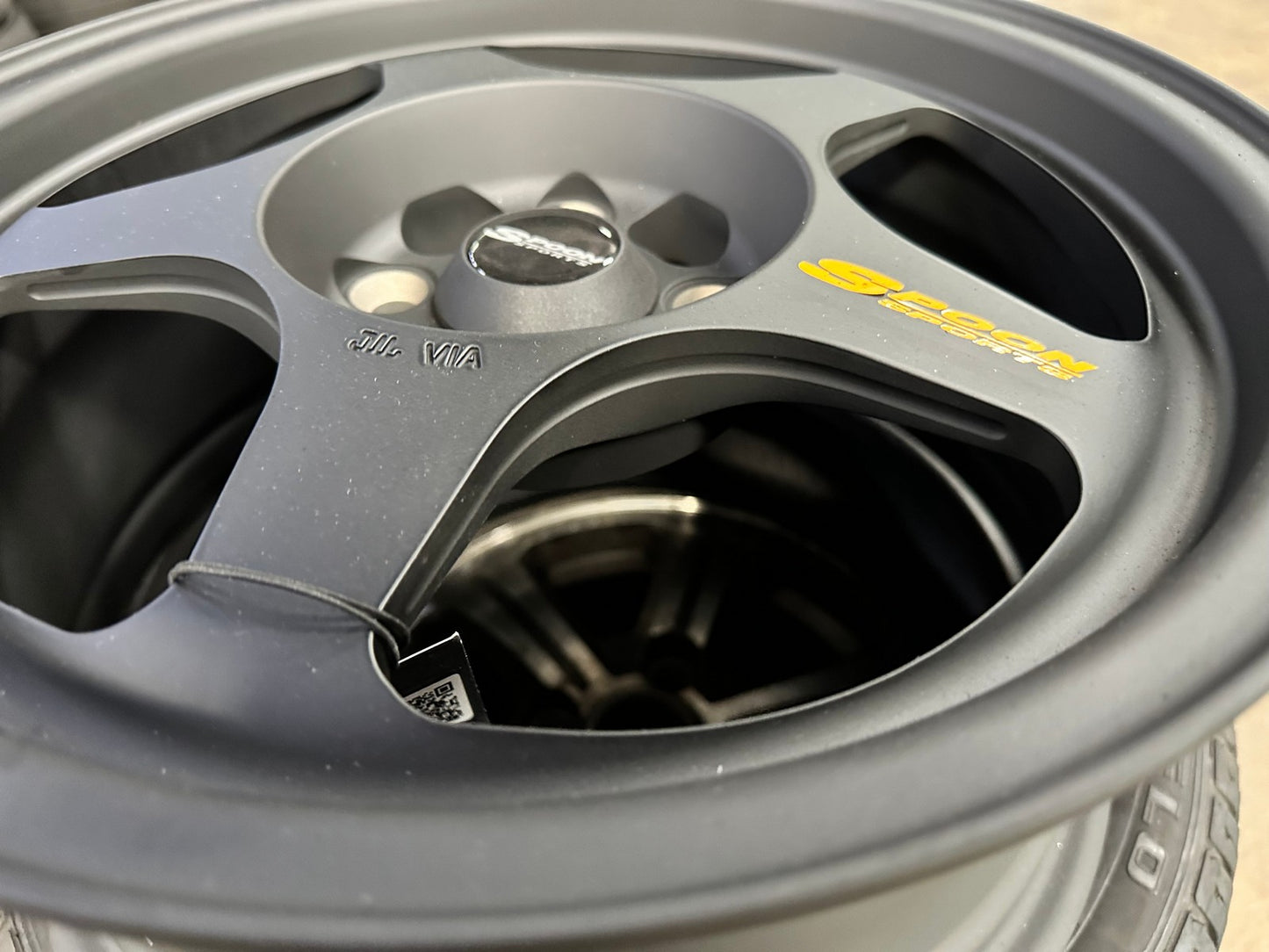 New 15X7 ET35 NK Performance Spoon Rim (4 wheel) Matt Black 4X100