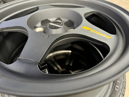 New 15X7 ET35 NK Performance Spoon Rim (4 wheel) Matt Black 4X100