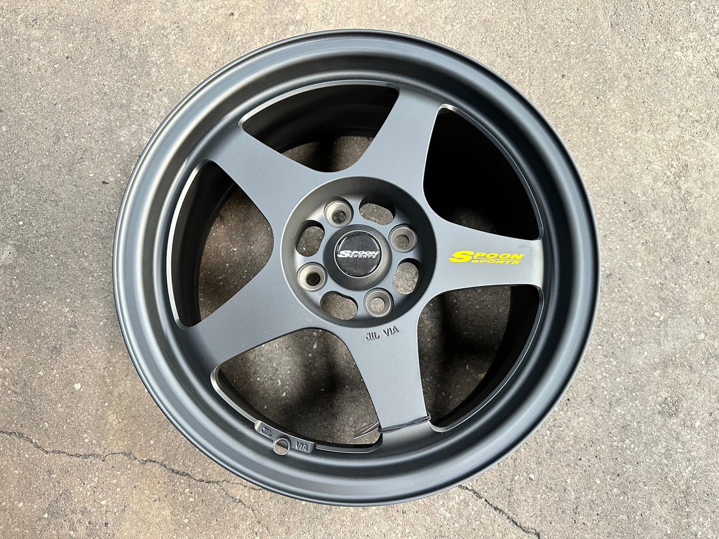 New 16X7 ET35 NK Performance Spoon Rim (4 wheel) Matt Black 4X100