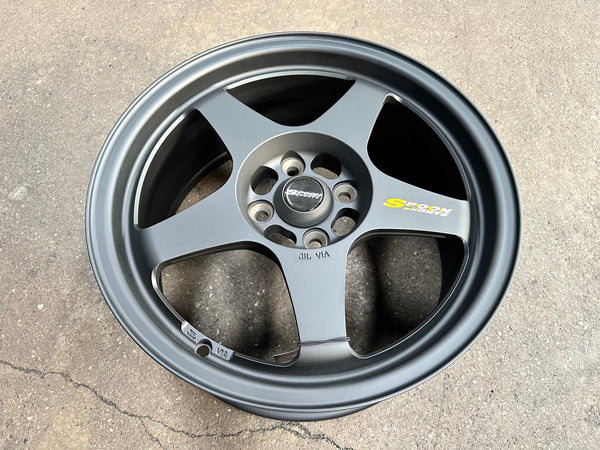 New 16X7 ET35 NK Performance Spoon Rim (4 wheel) Matt Black 4X100