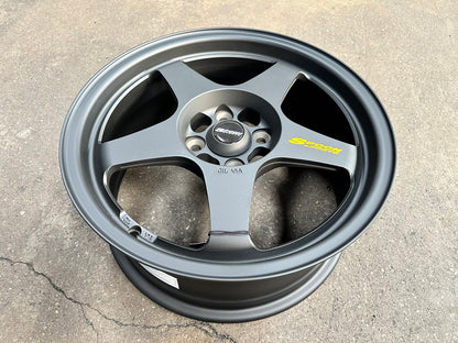 New 16X7 ET35 NK Performance Spoon Rim (4 wheel) Matt Black 4X100