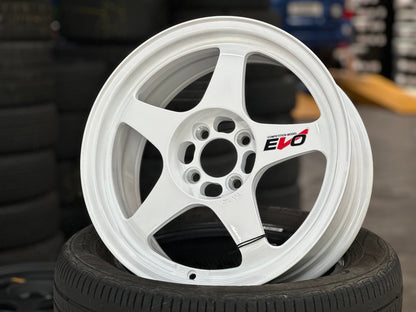 New 16X7 ET35 NK Performance EVO Rim (4 wheel) Gloss White 4X100