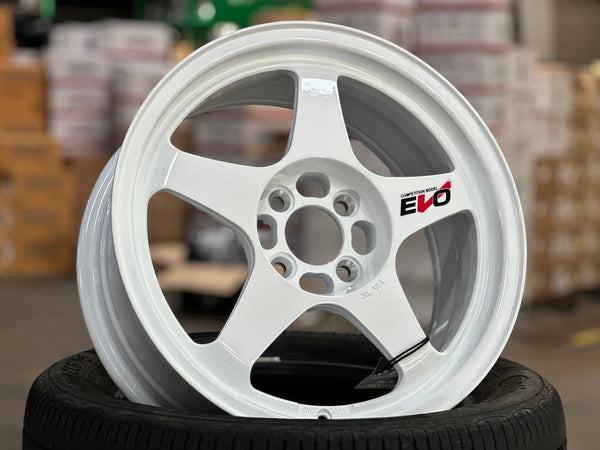 New 16X7 ET35 NK Performance EVO Rim (4 wheel) Gloss White 4X100