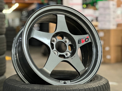 New 16X7 ET35 NK Performance EVO Rim (4 wheel) Gloss Gunmetal 4X100