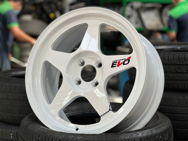 New 17X8 ET40 NK Performance EVO Rim (4 wheel) Gloss White 4X100