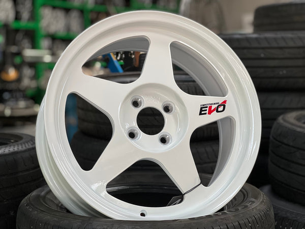 New 17X8 ET40 NK Performance Spoon Rim (4 wheel) Gloss White 4X100