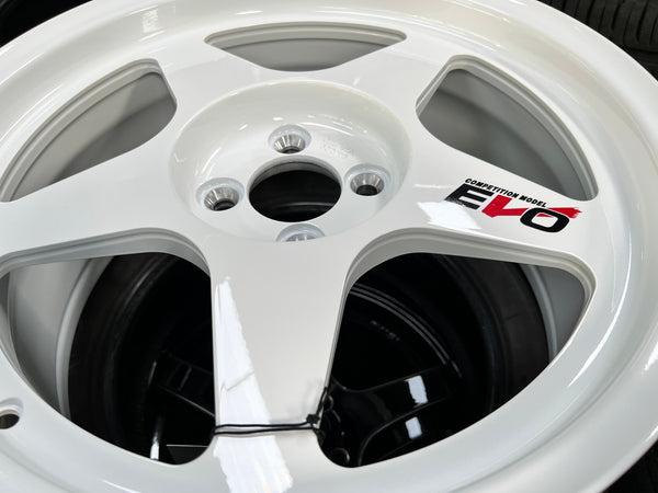 New 17X8 ET40 NK Performance Spoon Rim (4 wheel) Gloss White 4X100