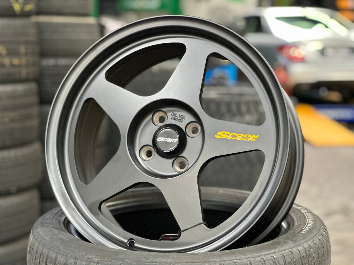 New 17X8 ET40 NK Performance Spoon Rim (4 wheel) Gloss White 4X100