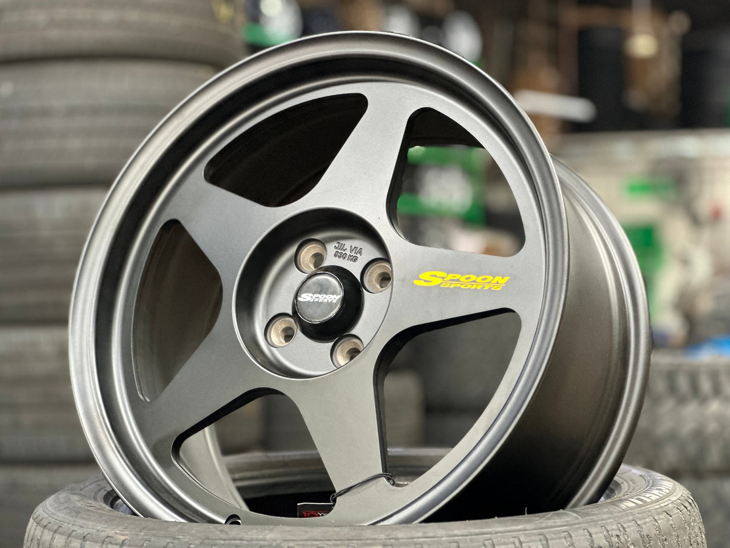 New 17X8 ET40 NK Performance Spoon Rim (4 wheel) Gloss White 4X100