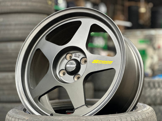 New 17X8 ET40 NK Performance Spoon Rim (4 wheel) Gloss White 4X100