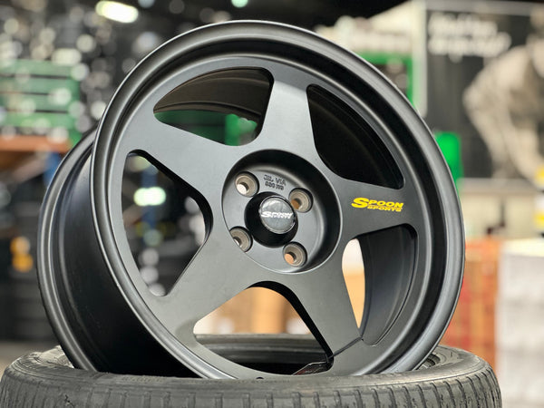 New 17X8 ET40 NK Performance Spoon Rim (4 wheel) Matt Black 4X100