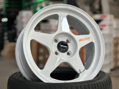 New 17X8 ET40 NK Performance Spoon Design Rim (4 wheel) Gloss White 4X100