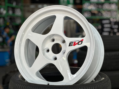 New 17X8.5 ET35 NK Performance EVO Rim (4 wheel) Gloss White 5X114.3