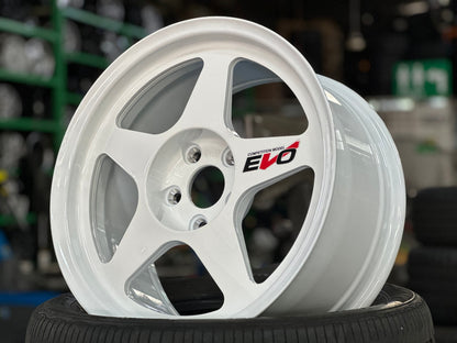 New 17X8.5 ET35 NK Performance Spoon Rim (4 wheel) Gloss White 5X114.3