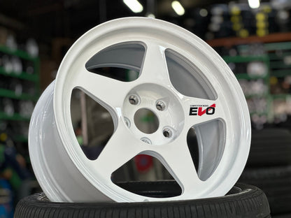 New 17X8.5 ET35 NK Performance EVO Rim (4 wheel) Gloss White 5X114.3
