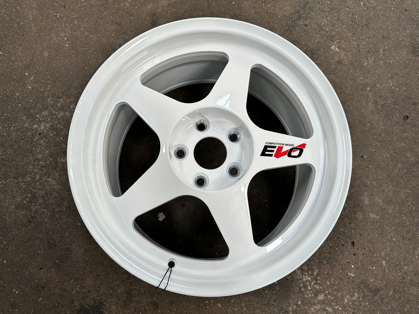 New 17X8.5 ET35 NK Performance Spoon Rim (4 wheel) Gloss White 5X114.3