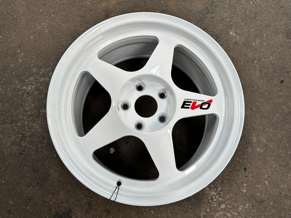New 17X8.5 ET35 NK Performance Spoon Rim (4 wheel) Gloss White 5X114.3