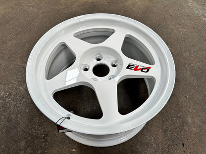 New 17X8.5 ET35 NK Performance Spoon Rim (4 wheel) Gloss White 5X114.3