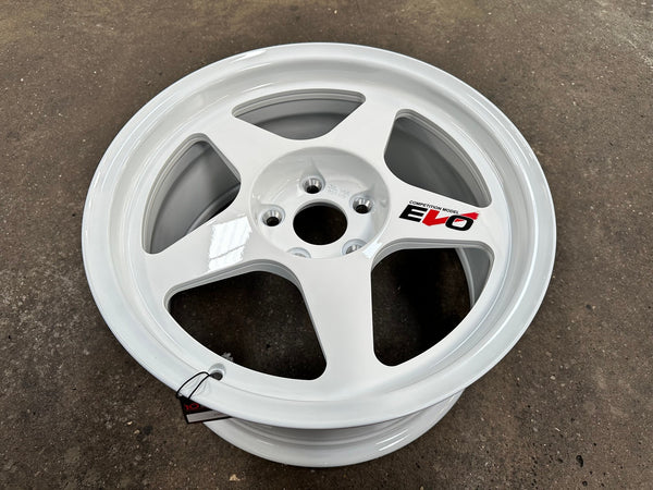 New 17X8.5 ET35 NK Performance Spoon Rim (4 wheel) Gloss White 5X114.3