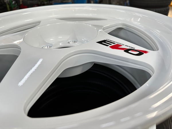 New 17X8.5 ET35 NK Performance Spoon Rim (4 wheel) Gloss White 5X114.3