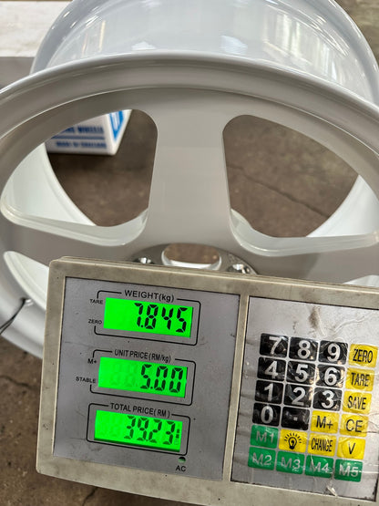 New 17X8.5 ET35 NK Performance EVO Rim (4 wheel) Gloss White 5X114.3