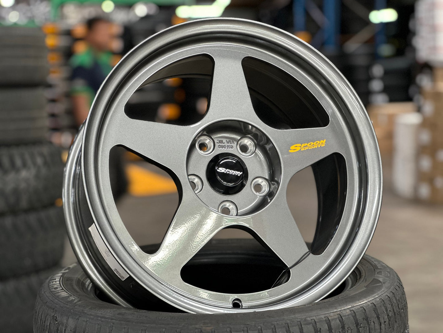 New 17X8.5 ET35 NK Performance Spoon Rim (4 wheel) Gloss Gunmetal 5X114.3