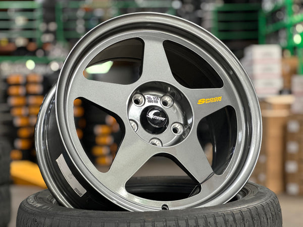 New 17X8.5 ET35 NK Performance Spoon Rim (4 wheel) Gloss Gunmetal 5X114.3