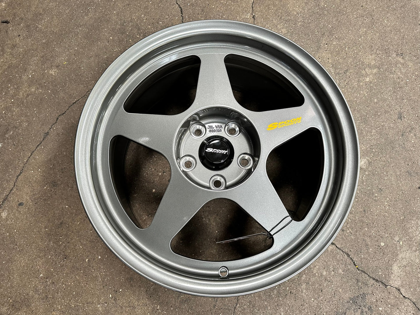 New 17X8.5 ET35 NK Performance Spoon Rim (4 wheel) Gloss Gunmetal 5X114.3