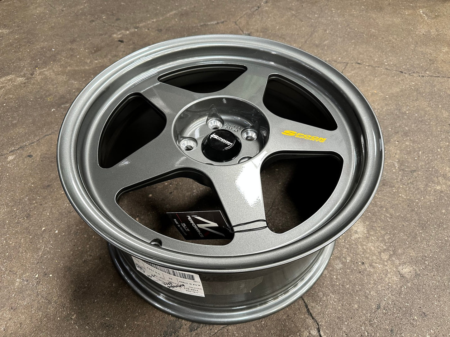 New 17X8.5 ET35 NK Performance Spoon Rim (4 wheel) Gloss Gunmetal 5X114.3