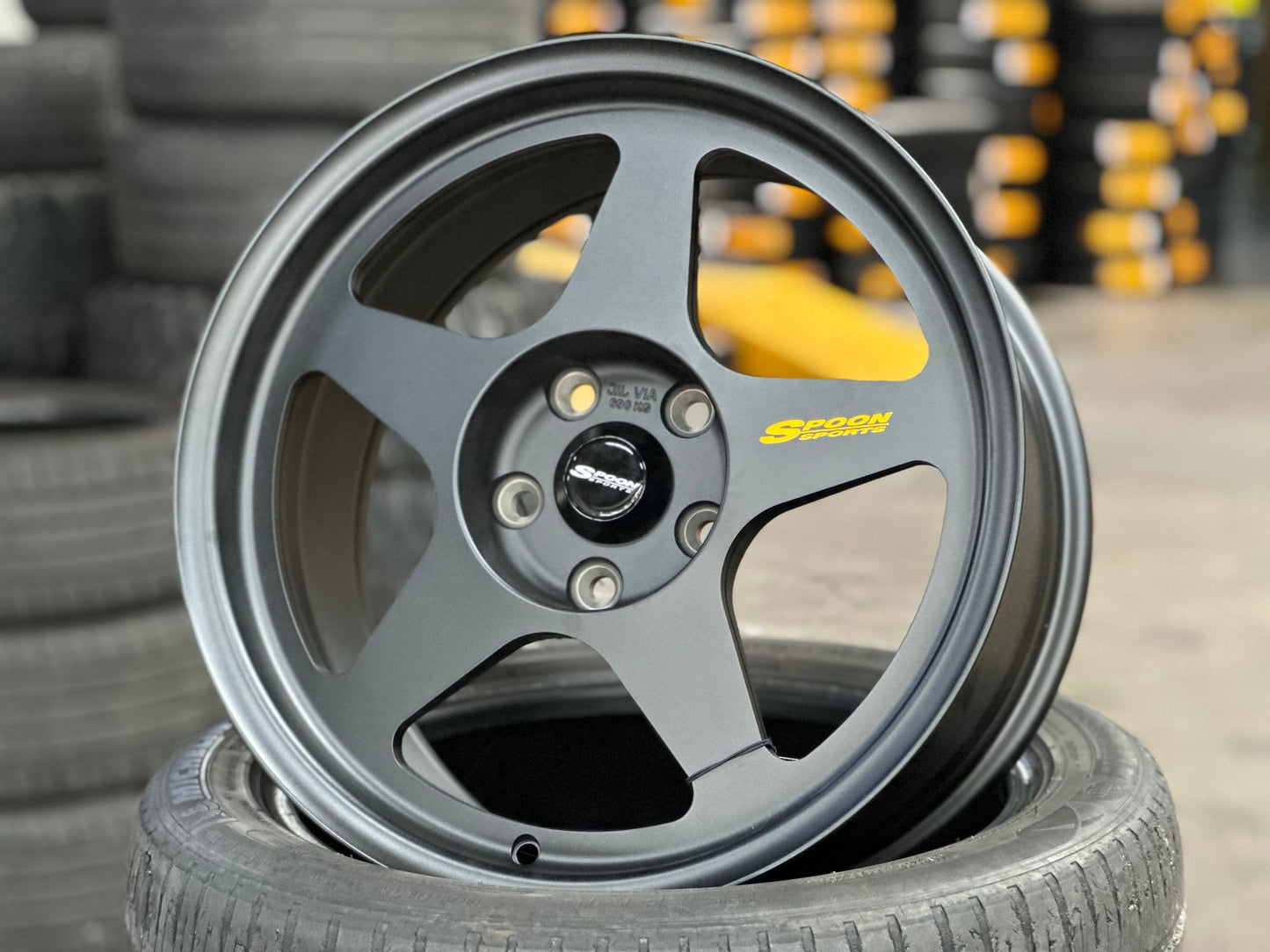 New 17X8.5 ET35 NK Performance Spoon Rim (4 wheel) Gloss Gunmetal 5X114.3