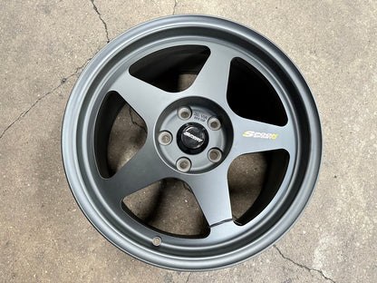 New 17X8.5 ET35 NK Performance Spoon Rim (4 wheel) Matt Black 5X114.3